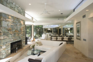 Modern home in NOLA with state-of-the-art lighting and smart ceiling fans.